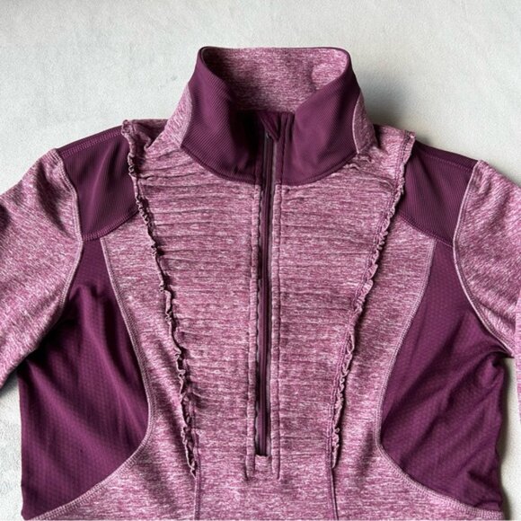 Lululemon ~ Run Your Heart Out Pullover ~ Heathered Plum ~ Womens Size 6 - Picture 5 of 16